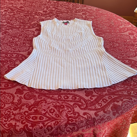 Vince Camuto Ivory Ribbed Sweater - Picture 1 of 3